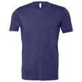 Marineblau dunkel meliert - Front - Canvas Unisex Jersey T-Shirt, Kurzarm