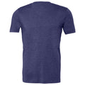 Marineblau dunkel meliert - Back - Canvas Unisex Jersey T-Shirt, Kurzarm