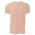 Pfirsich meliert - Front - Canvas Unisex Jersey T-Shirt, Kurzarm