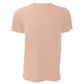 Pfirsich meliert - Back - Canvas Unisex Jersey T-Shirt, Kurzarm