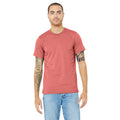 Rot meliert - Side - Canvas Unisex Jersey T-Shirt, Kurzarm
