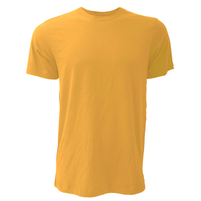 Senfgelb - Front - Canvas Unisex Jersey T-Shirt, Kurzarm