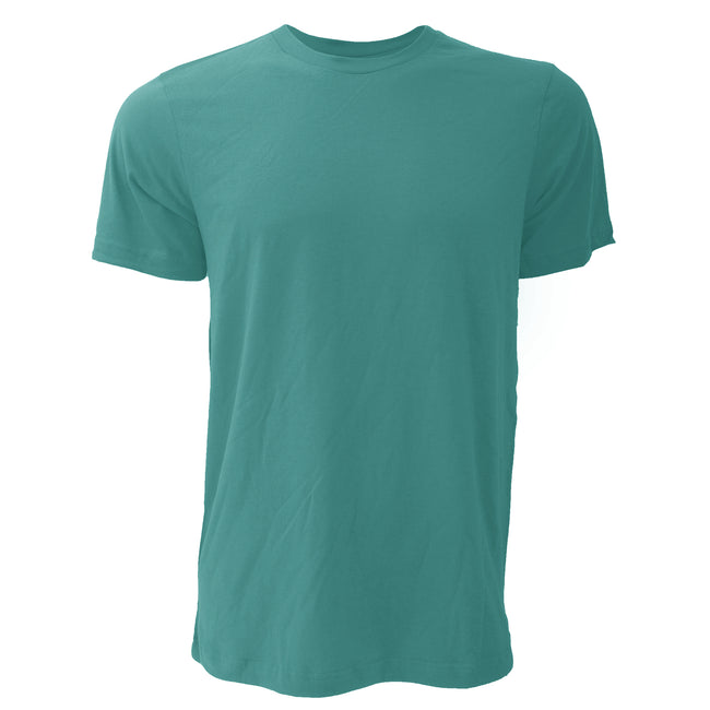 Dunkeltürkis - Front - Canvas Unisex Jersey T-Shirt, Kurzarm