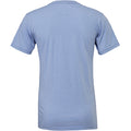 Blau meliert - Back - Canvas Unisex Jersey T-Shirt, Kurzarm