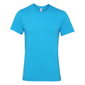 Aquablau - Front - Canvas Unisex Jersey T-Shirt, Kurzarm
