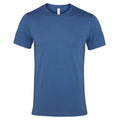 Stahlblau - Front - Canvas Unisex Jersey T-Shirt, Kurzarm