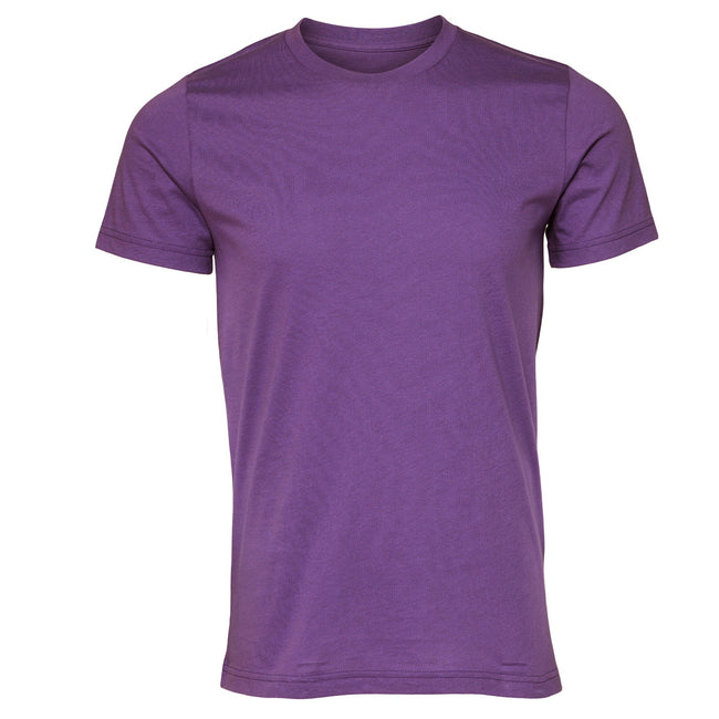Königliches Lila - Front - Canvas Unisex Jersey T-Shirt, Kurzarm