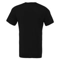 Schwarz meliert - Back - Canvas Unisex Jersey T-Shirt, Kurzarm