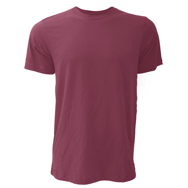 Weinrot - Front - Canvas Unisex Jersey T-Shirt, Kurzarm