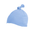 Altblau - Front - Babybugz Baby Mütze mit Knoten - Bommel