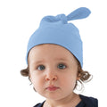 Altblau - Back - Babybugz Baby Mütze mit Knoten - Bommel