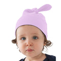 Puderrosa - Back - Babybugz Baby Mütze mit Knoten - Bommel