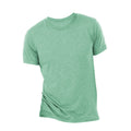 Seegrün Triblend - Front - Canvas Triblend Herren T-Shirt mit Rundhalsausschnitt