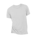 Weiß gesprenkelt Triblend - Side - Canvas Triblend Herren T-Shirt mit Rundhalsausschnitt