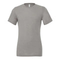Grau meliert Triblend - Front - Canvas Triblend Herren T-Shirt mit Rundhalsausschnitt