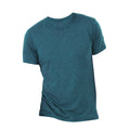 Blaugrün Triblend - Front - Canvas Triblend Herren T-Shirt mit Rundhalsausschnitt