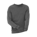 Grau Triblend - Front - Canvas Unisex Triblend Fleece-Sweatshirt mit Rundhalsausschnitt