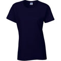 Marineblau - Side - Gildan Damen T-Shirt, enganliegend