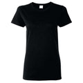 Schwarz - Front - Gildan Damen T-Shirt, enganliegend