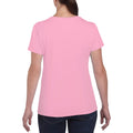 Helles Pink - Side - Gildan Damen T-Shirt, enganliegend