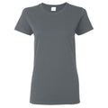 Dunkel meliert - Front - Gildan Damen T-Shirt, enganliegend