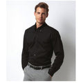 Schwarz - Side - Kustom Kit Herren Hemd - Business-Hemd, langärmlig