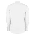 Weiß - Back - Kustom Kit Herren Hemd - Business-Hemd, langärmlig