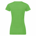 Grün meliert - Back - Russell Damen T-Shirt, lange Länge