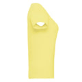 Gelb meliert - Side - Russell Damen T-Shirt, lange Länge