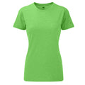 Grün meliert - Front - Russell Damen T-Shirt, lange Länge