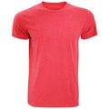 Rot meliert - Front - Russell Herren Slim Fit T-Shirt, kurzärmlig