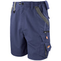 Marineblau-Schwarz - Front - Result Unisex Workguard Arbeitsshorts - Shorts