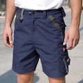 Marineblau-Schwarz - Back - Result Unisex Workguard Arbeitsshorts - Shorts
