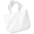 Weiß - Front - Westford Mill Maxi Bag For Life Shopper - Tragetasche - Einkaufstasche