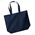 Marineblau - Front - Westford Mill Maxi Bag For Life Shopper - Tragetasche - Einkaufstasche