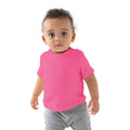 Fuchsie - Back - Babybugz Baby T-Shirt, Kurzarm