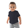 Natürliches Schwarz - Back - Babybugz Baby T-Shirt, Kurzarm