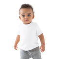 Natur-Weiß - Back - Babybugz Baby T-Shirt, Kurzarm
