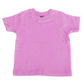 Pink - Front - Babybugz Baby T-Shirt, Kurzarm