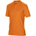 Neon-Orange - Close up - Gildan Herren DryBlend Sport Double Pique Polo Shirt