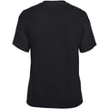 Schwarz - Side - Gildan DryBlend Unisex T-Shirt, Kurzarm