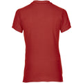 Rot - Side - Gildan Damen Premium Polo-Shirt, Kurzarm
