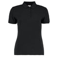 Schwarz - Front - Kustom Kit Damen Slim Fit Polo-Shirt, Kurzarm