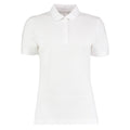 Weiß - Front - Kustom Kit Damen Slim Fit Polo-Shirt, Kurzarm