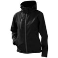 Schwarz-Grau - Side - Result Core Lite Damen Softshell-Jacke mit Kapuze