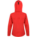 Rot-Schwarz - Back - Result Core Lite Damen Softshell-Jacke mit Kapuze