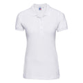 Weiß - Front - Russell Damen Stretch Polo-Shirt, Kurzarm