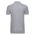 Light Oxford - Back - Russell Herren Stretch Polo-Shirt, Kurzarm