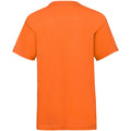 Orange - Back - Fruit of the Loom Kinder T-Shirt, kurzärmlig