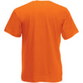 Orange - Back - Fruit Of The Loom Herren Kurzarm T-Shirt